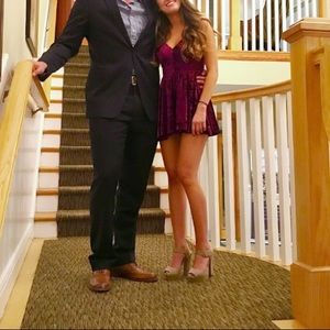 Urban Outfitters velvet romper